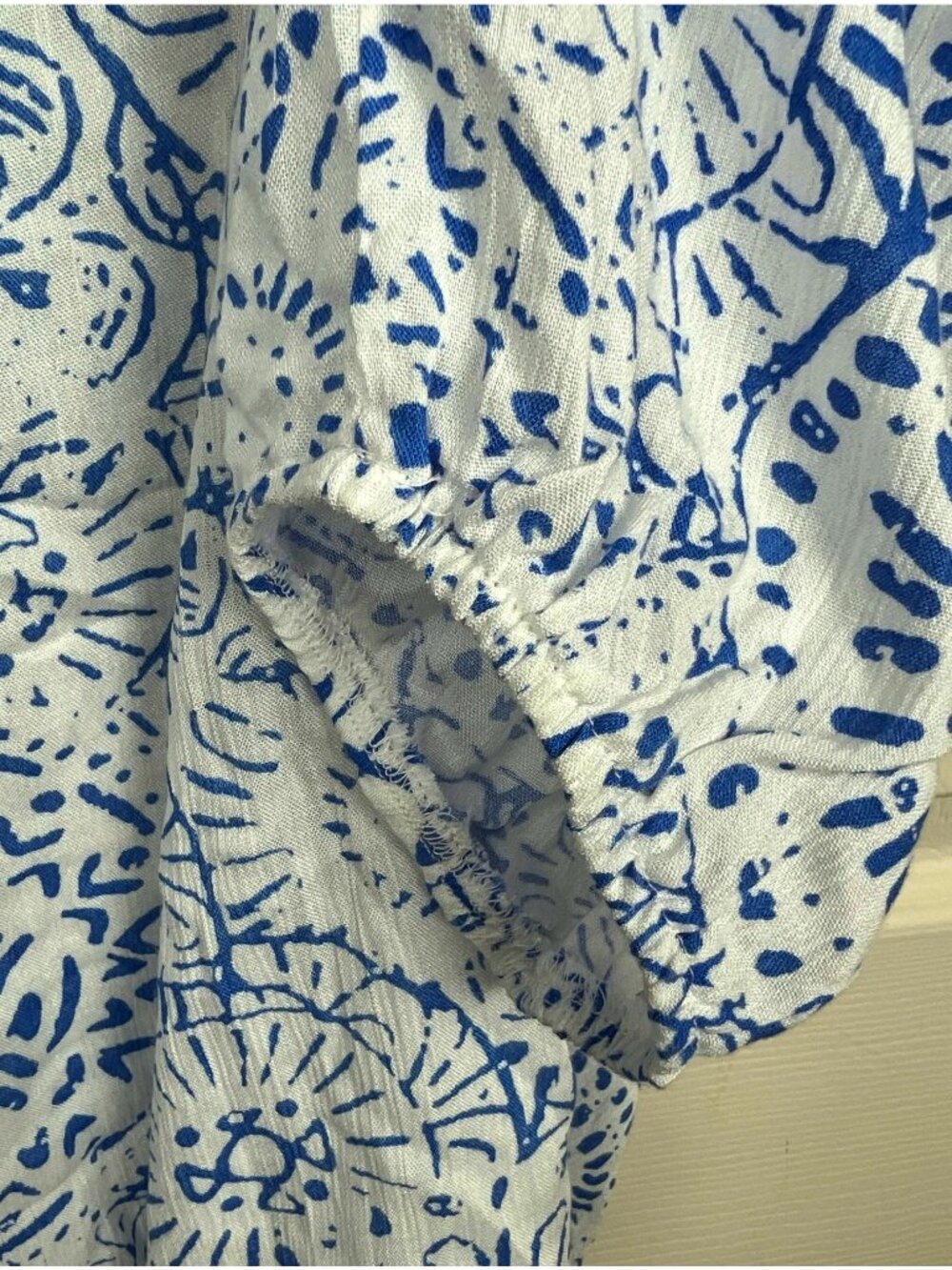 Croft and Barrow Blue White Blouse - Picture 3 of 10